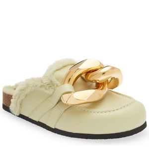 JW Anderson Faux Fur loafer mules